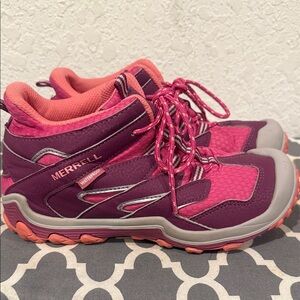 Merrell Chameleon Hiking Boot Pink Leather Waterproof